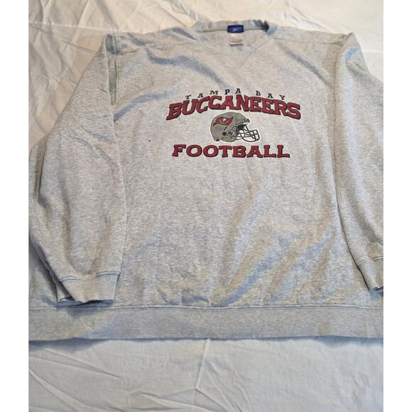 Tampa Bay Buccaneers Reebok Vintage Men’s Grey Size 2XL Crewneck Sweatshirt - Picture 1 of 7